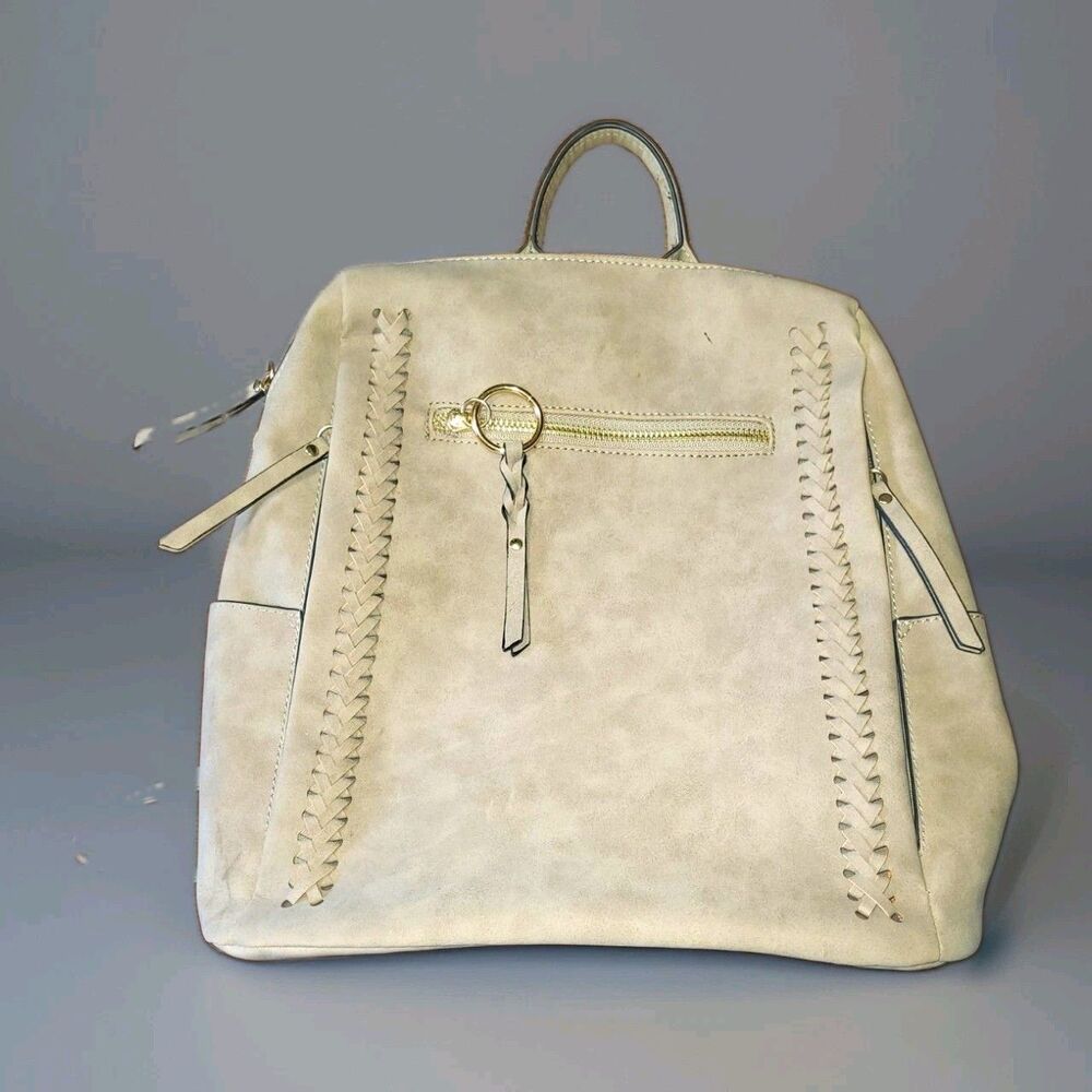 VR NYC Boho Faux Suede Backpack Purse